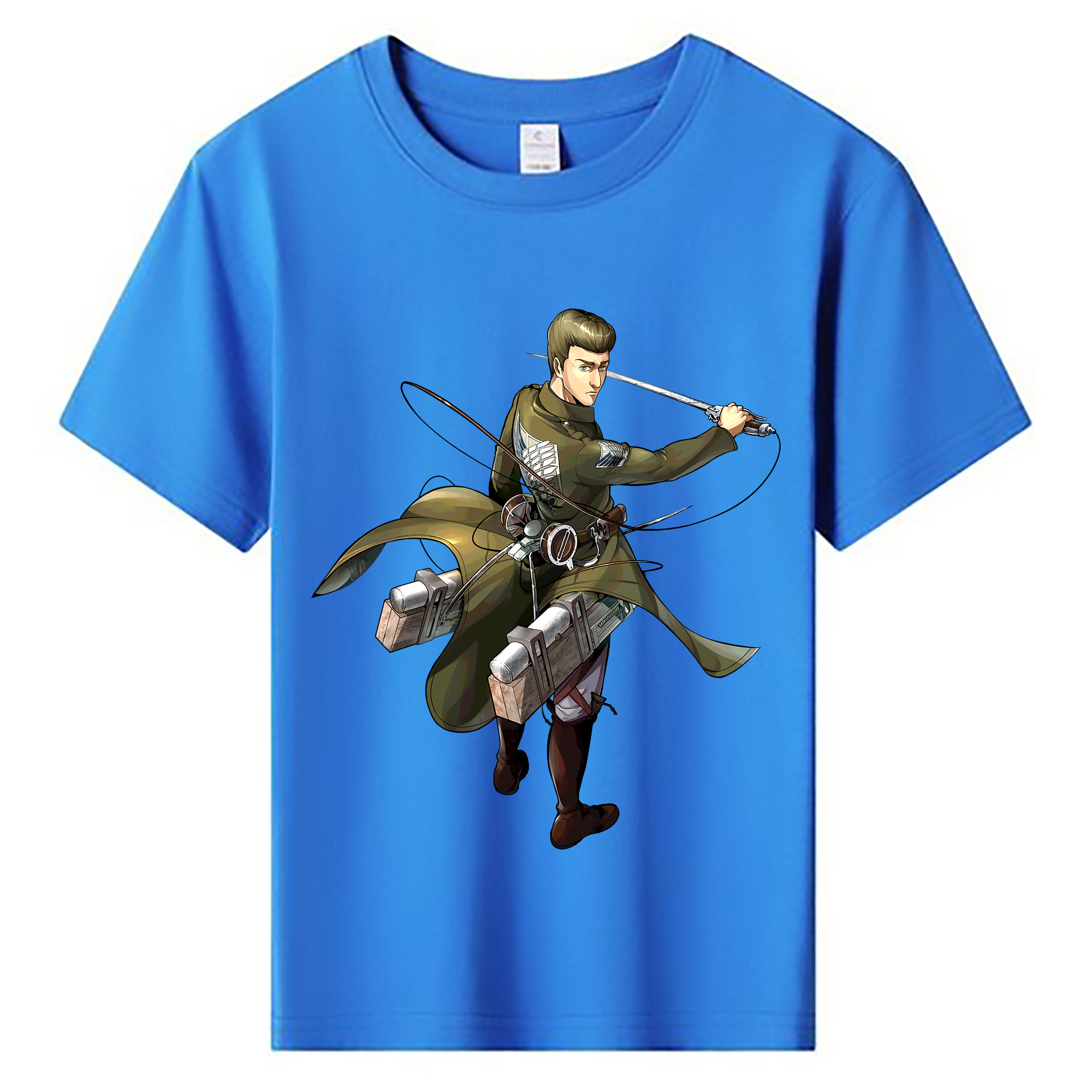 （画像用） 進撃の巨人 Attack on Titan 綿100％キッズTシャツ（フロントプリント）
